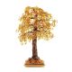 Cognac Amber Decorative Feng Shui Money Tree, image 