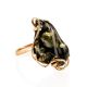 Handcrafted Amber Ring In Gold The Rialto, Ring Size: Adjustable, image 