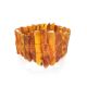 Cognac Amber Beaded Bracelet The Volcano, image 