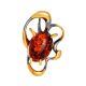 Gold-Plated Pendant With Cognac Amber The Pompadour, image 