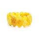 Honey Amber Flat Beaded Stretch Bracelet, image 