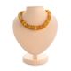 Natural Cognac Amber Beaded Necklace, image 