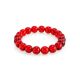 Deep Red Amber Beaded Bracelet, image 