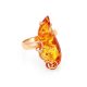 Adjustable Amber Ring In Gold The Rialto, Ring Size: Adjustable, image 