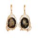 Handcrafted Amber Earrings In Gold-Plated Silver The Rialto, image 