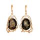 Handcrafted Amber Earrings In Gold-Plated Silver The Rialto, image 