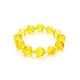 Amber Ball Beaded Stretch Bracelet, image 