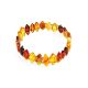 Lightweight Multicolor Amber Stretch Bracelet, image 