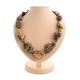 Raw Amber Beaded Necklace With Brass The Indonesia, image 