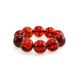 Cognac Amber Beaded Bracelet The Jupiter, image 