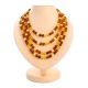 Multicolor Amber Ball Beaded Rope Necklace, image 