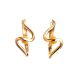 Honey Amber Earrings In Gold-Plated Silver The Leia, image 