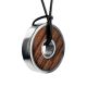 Wooden Pendant In Sterling Silver The Indonesia, image 