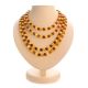 Extra Long Amber Beaded Necklace, image 