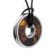 Black Amber Pendant In Sterling Silver The Indonesia, image 