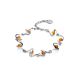 Link Amber Bracelet In Sterling Silver The Leia, image 