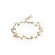 Link Amber Bracelet In Gold Plated Silver The Leia, image 