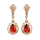 Amber Earrings In Gold-Plated Silver The Luxor, image 