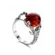 Эффектное кольцо из серебра и янтаря «Скорпион» 19, Ring Size: 6.5 / 17, image 