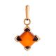 Gold-Plated Pendant With Cognac Amber The Artemis, image 