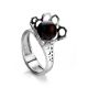 Cherry Amber Ring In Sterling Silver The Geneva, Ring Size: 6 / 16.5, image 