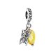 Filigree Charm With Lemon Amber The Butterfly, image 