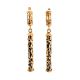 Gold-Plated Bar Dangles With Caoutchouc The Kenya, image 