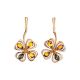 Amber Earrings In Gold-Plated Silver The Shamrock, image 