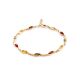 Amber Bracelet In Gold The Liana, image 
