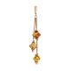 Gold-Plated Pendant With Multicolor Amber The Casablanca, image 