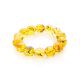Lemon Amber Beaded Bracelet With Inclusions The Clio, image 