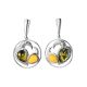 Fabulous Amber Dangle Earrings In Sterling Silver The Eagles, image 