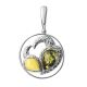 Fabulous Amber Pendant In Sterling Silver The Eagles Collection​, image 