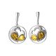 Fabulous Amber Dangle Earrings In Sterling Silver The Eagles, image 