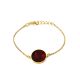Chain Amber Bracelet In Gold Plated Silver The Monaco, image 
