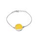 Chain  Amber Bracelet In Sterling Silver The Monaco, image 