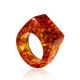 Unisex Amber Signet Ring The Magma, image 