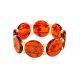 Two Toned Amber Stretch Bracelet, image 