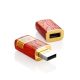 16 Gb Handcrafted Amber Flash Drive With Padauk Wood The Indonesia, image 