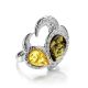 Dazzling Amber Ring In Sterling Silver The Eagles, Ring Size: 9.5 / 19.5, image 