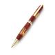 Handcrafted Padauk Wood And Honey Amber Pen The Indonesia, image 