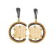 Square Cut Mammoth Tusk Earrings In Gold-Plated Silver The Era, image 