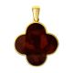 Alhambra Amber Pendant In Gold-Plated Silver The Monaco, image 