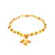 Amber Angel Shaped Pendant Necklace, image 