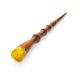 Wooden Hair Stick With Natural Amber, image 