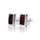 Amber Earrings In Sterling Silver The London, image 