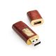 16 Gb Handcrafted Flash Drive With Amber And Padauk Wood The Indonesia, image 