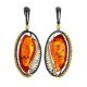 Amber Earrings In Gold-Plated Silver The Triumph, image 