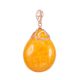 Honey Amber Pendant In Gold The Cascade, image 