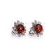 Cherry Amber Earrings In Sterling Silver The Aster, image 